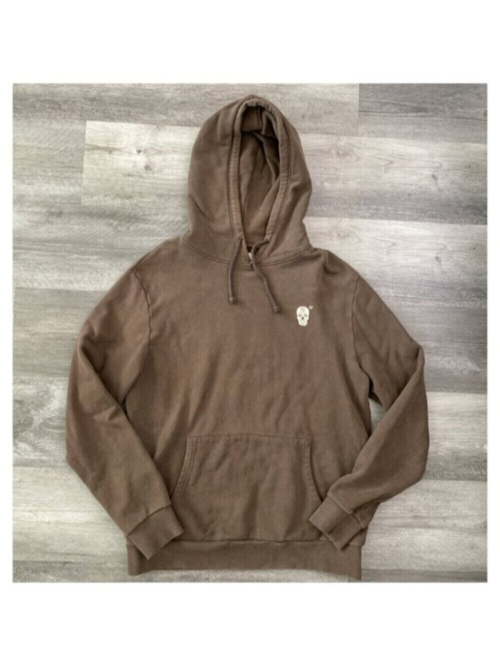Suspicious Antwerp Sweatshirt Mens Large Brown Hoody Cotton Skull Dream World IV